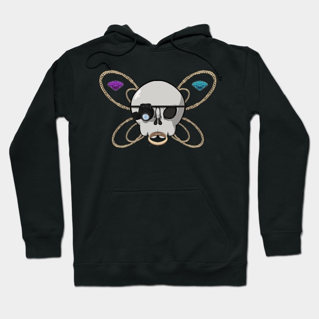 Jewelers crew Jolly Roger pirate flag (no caption) Hoodie by RampArt